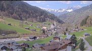 Archived webcam image showing Vorarlberg: Silbertal village on 18 Apr 2026 at 12:05
