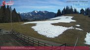 Archived webcam image showing mountain restaurant Brueggele on 26 Feb 2026 at 14:31
