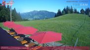Archived webcam image showing mountain restaurant Brueggele on 29 May 2026 at 18:11