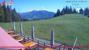 Archived webcam image showing mountain restaurant Brueggele on 12 Oct 2026 at 14:58