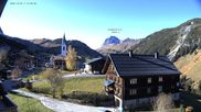 Archived webcam image showing Warth: village center on 27 Oct 2026 at 14:49