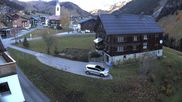 Archived webcam image showing Warth: village center on 27 Oct 2026 at 16:49