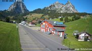 Archived webcam image showing base station ski resort Brunni-Haggenegg on 3 Aug 2026 at 08:19