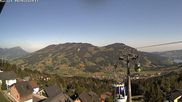 Archived webcam image showing mount Mostelberg, Sattel Hochstuckli on 28 May 2026 at 08:42