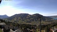 Archived webcam image showing mount Mostelberg, Sattel Hochstuckli on 4 Jul 2026 at 16:25