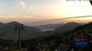 Archiviertes Webcam Bild: Sattel-Hochstuckli: Ausblick Mostelberg am 31.07.2026 um 06:54 Uhr