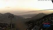 Archived webcam image showing mount Mostelberg, Sattel Hochstuckli on 28 Aug 2026 at 07:43