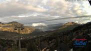 Archived webcam image showing mount Mostelberg, Sattel Hochstuckli on 9 Oct 2026 at 08:28