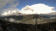 Archived webcam image showing mount Mostelberg, Sattel Hochstuckli on 9 Oct 2026 at 10:28