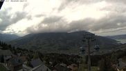 Archived webcam image showing mount Mostelberg, Sattel Hochstuckli on 9 Oct 2026 at 16:51