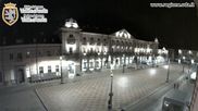 Archived webcam image showing Aosta, Piazza Chanoux on Feb 26, 2026 at 8:45 PM