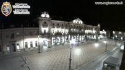 Archived webcam image showing Aosta, Piazza Chanoux on 10 Jun 2026 at 00:19