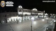 Archived webcam image showing Aosta, Piazza Chanoux on 10 Jun 2026 at 04:19