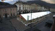 Archived webcam image showing Aosta, Piazza Chanoux on 26 Jul 2026 at 06:30