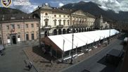 Archived webcam image showing Aosta, Piazza Chanoux on 26 Jul 2026 at 10:30