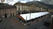 Archived webcam image showing Aosta, Piazza Chanoux on 26 Jul 2026 at 12:30