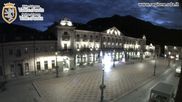 Archived webcam image showing Aosta, Piazza Chanoux on 10 Sep 2026 at 06:55