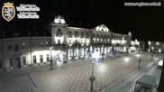 Archived webcam image showing Aosta, Piazza Chanoux on 9 Oct 2026 at 00:39