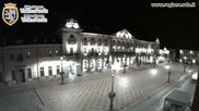 Archived webcam image showing Aosta, Piazza Chanoux on 9 Oct 2026 at 04:39