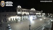 Archived webcam image showing Aosta, Piazza Chanoux on 9 Oct 2026 at 06:39