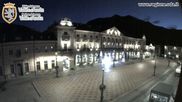 Archived webcam image showing Aosta, Piazza Chanoux on 9 Oct 2026 at 07:39