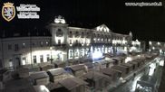 Archived webcam image showing Aosta, Piazza Chanoux on 25 Oct 2026 at 18:06