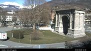 Archiviertes Webcam Bild: Augustusbogen, Aosta am 26 Feb 2026 um 12:32 Uhr