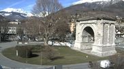 Archiviertes Webcam Bild: Augustusbogen, Aosta am 26 Feb 2026 um 14:32 Uhr