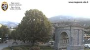Archiviertes Webcam Bild: Augustusbogen, Aosta am 10.06.2026 um 07:38 Uhr
