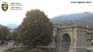 Archiviertes Webcam Bild: Augustusbogen, Aosta am 26.07.2026 um 20:55 Uhr