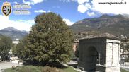 Archived webcam image showing Arco d'Augusto, Aosta on 10 Sep 2026 at 12:42