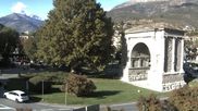 Archived webcam image showing Arco d'Augusto, Aosta on 9 Oct 2026 at 16:39