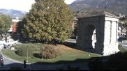 Archived webcam image showing Arco d'Augusto, Aosta on 25 Oct 2026 at 10:51