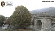 Archived webcam image showing Arco d'Augusto, Aosta on 25 Oct 2026 at 14:51