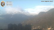 Archived webcam image showing Fenis Castle on 25 Oct 2026 at 08:06