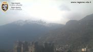 Archived webcam image showing Fenis Castle on 25 Oct 2026 at 12:06