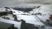 Archived webcam image showing Restaurant Arflina: View towards the valley on 13 Apr 2026 at 08:11