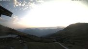 Archived webcam image showing Restaurant Arflina: View towards the valley on 31 Jul 2026 at 06:26