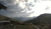Archived webcam image showing Restaurant Arflina: View towards the valley on 31 Jul 2026 at 08:26