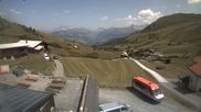 Archived webcam image showing Restaurant Arflina: View towards the valley on 31 Jul 2026 at 12:26