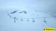Archived webcam image showing Top station of the Bottero gondola on 21 Mar 2026 at 06:53