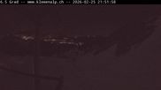 Archived webcam image showing Top station Klewenalp on Feb 26, 2026 at 12:54 AM