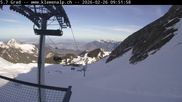 Archived webcam image showing Top station Klewenalp on Feb 26, 2026 at 10:54 AM