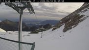 Archived webcam image showing Top station Klewenalp on 18 May 2026 at 07:46