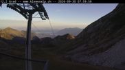 Archived webcam image showing Top station Klewenalp on 30 Sep 2026 at 08:41