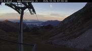 Archiviertes Webcam Bild: Bergstation Klewenalp am 16.10.2026 um 08:21 Uhr