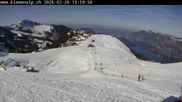 Archived webcam image showing Klewenalp - Lake view on Feb 26, 2026 at 2:53 PM