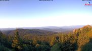 Archived webcam image showing Großer Arber mountain (south) on 11 Jul 2026 at 07:40