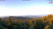 Archived webcam image showing Großer Arber mountain (south) on 3 Aug 2026 at 07:45