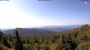 Archived webcam image showing Großer Arber mountain (south) on 3 Aug 2026 at 10:45
